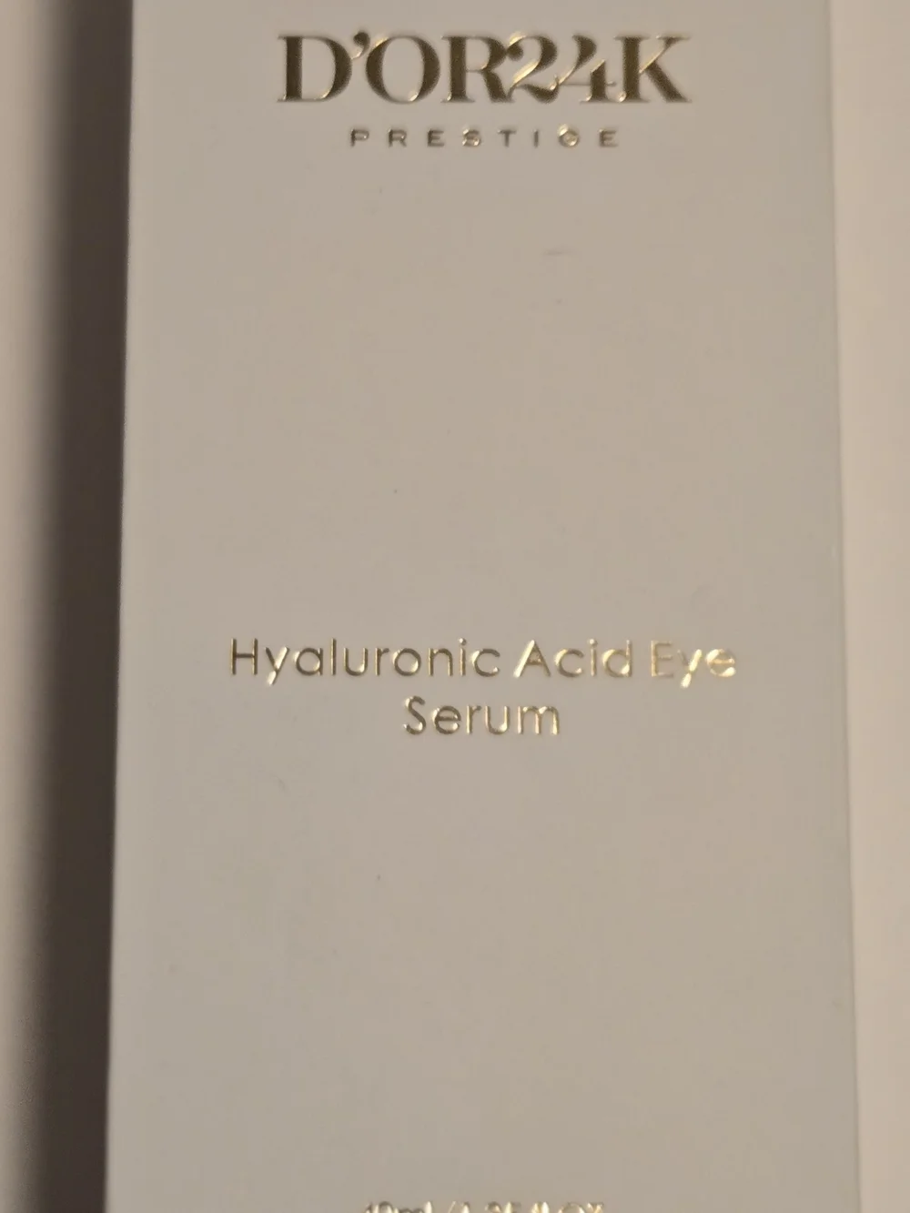 D'OR24K Hyaluronic Acid Eye Serum - White & Gold Packaging